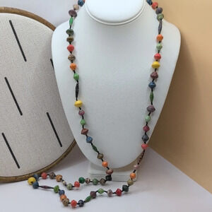 Colorful Beaded Necklace with Vibrant Eclectic Look